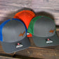 Men’ Mesh Back Snap Baseball Hat with Leather U.P.
