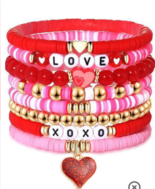 Valentine Friendship Bracelet Set