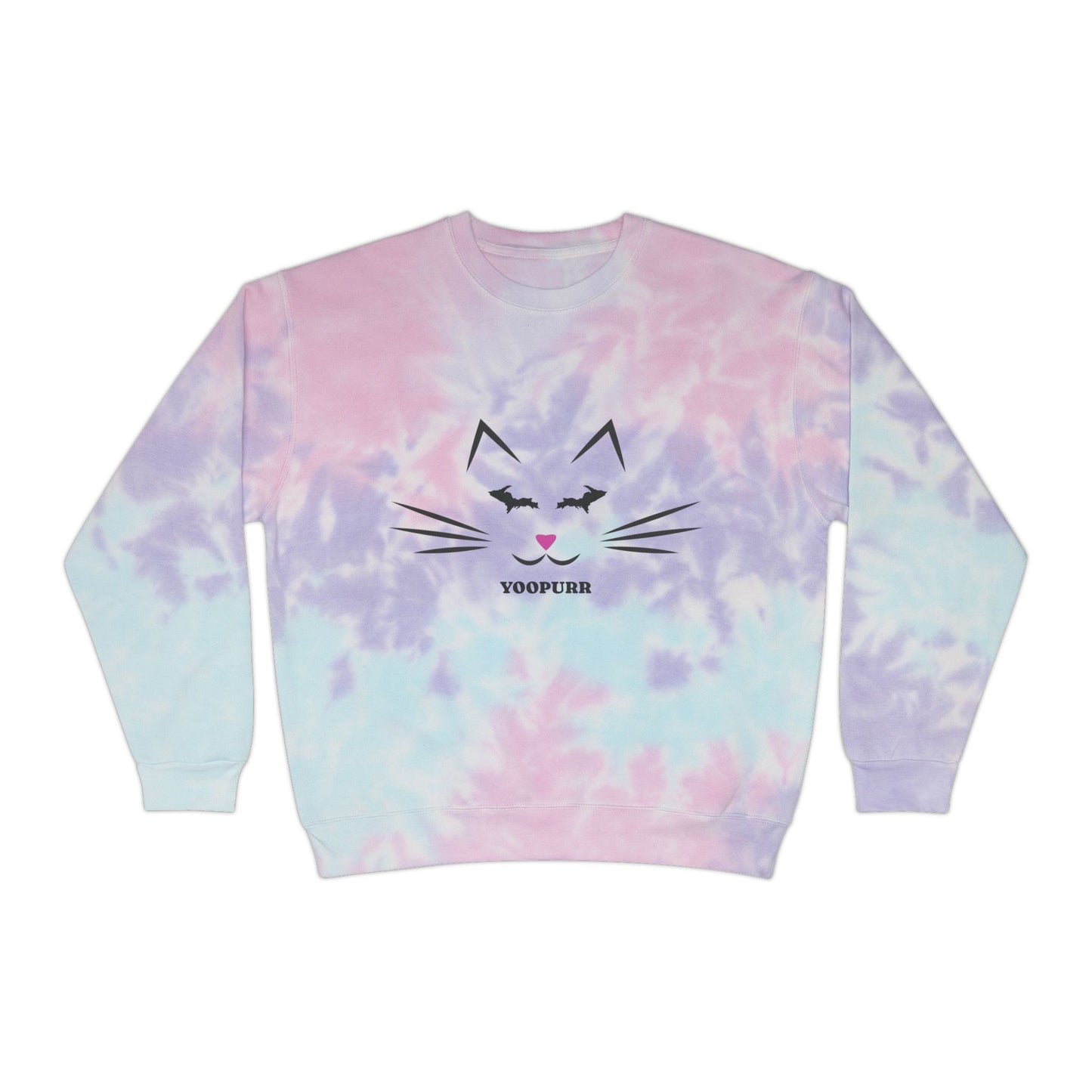 Yooper Cat Lover Unisex Tie-Dye Sweatshirt