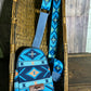Bohemia Guitar Strap Aztec Style Women Chest Bag With Leather UP Patch