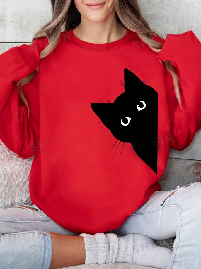 Cat Crew Neck - Size 20 and 16 Remaining