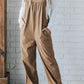 Solid Pocketed Loose Fit Corduroy Overall