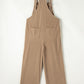 Solid Pocketed Loose Fit Corduroy Overall