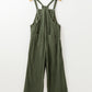 Solid Pocketed Loose Fit Corduroy Overall