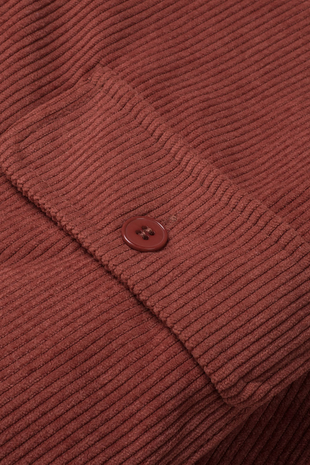 Plaid Print Buttoned Corduroy Reversible Jacket