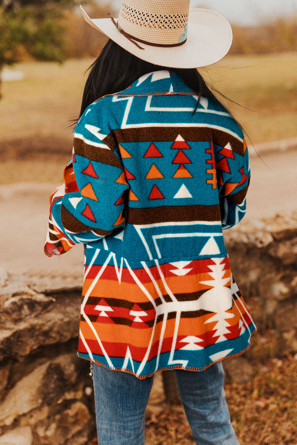 Aztec Knit Blazer