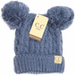 Kids Solid Double Pom CC Beanies