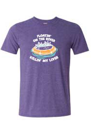 Floatin on the River Killing My Liver Unisex Tee S-4X