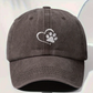Embroidered Paw Print Baseball Hat