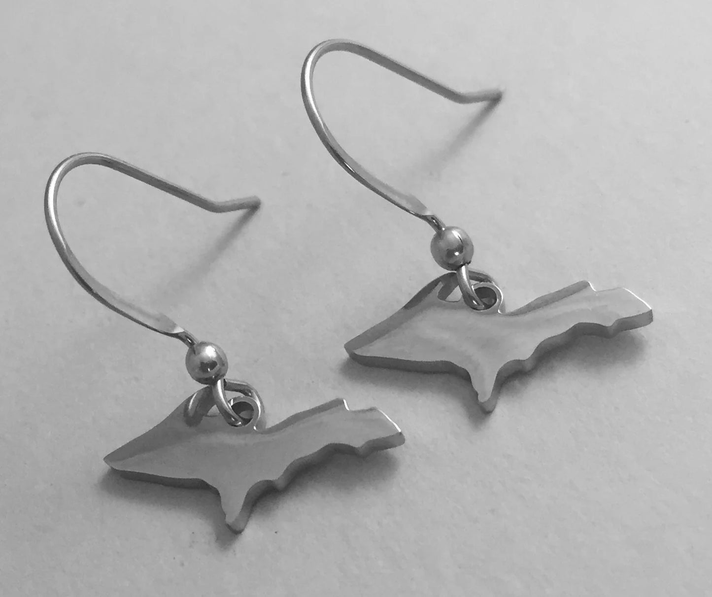 UP Outline earrings, Stainless steel non tarnish.