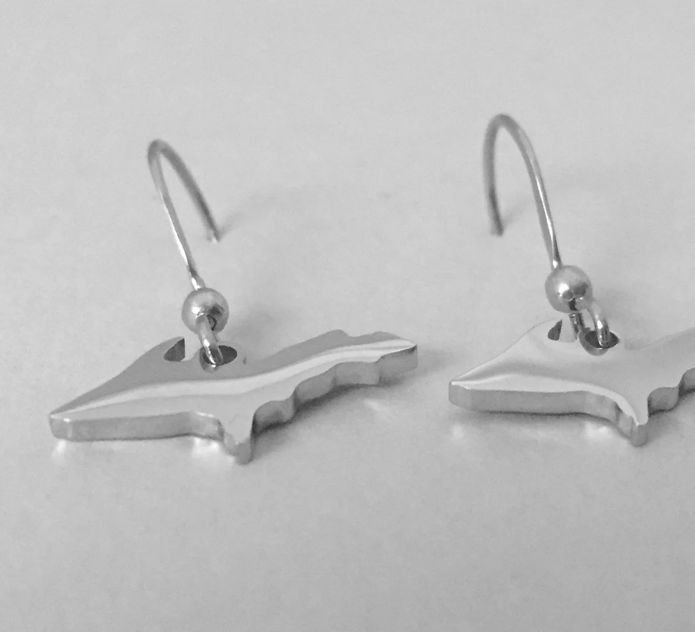 UP Outline earrings, Stainless steel non tarnish.