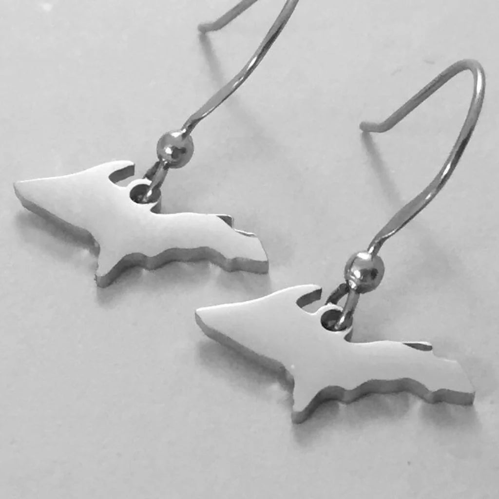 UP Outline earrings, Stainless steel non tarnish.