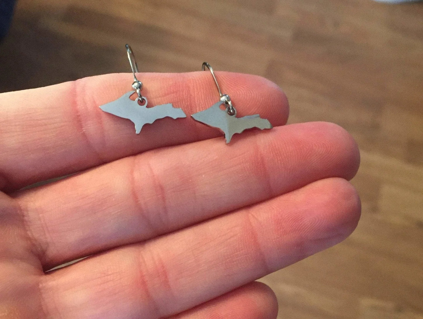 UP Outline earrings, Stainless steel non tarnish.