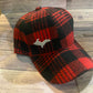 Buffalo Plaid Flannel Basesball Hat
