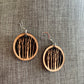 The Woodlands - Carved Art Earrings By Be Inspired UP — Round Birch