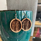 The Woodlands - Carved Art Earrings By Be Inspired UP — Round Birch